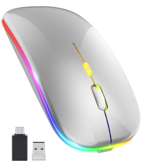 Feriay Wireless Charging Mouse Ultra-thin Silent Mouse for Office 